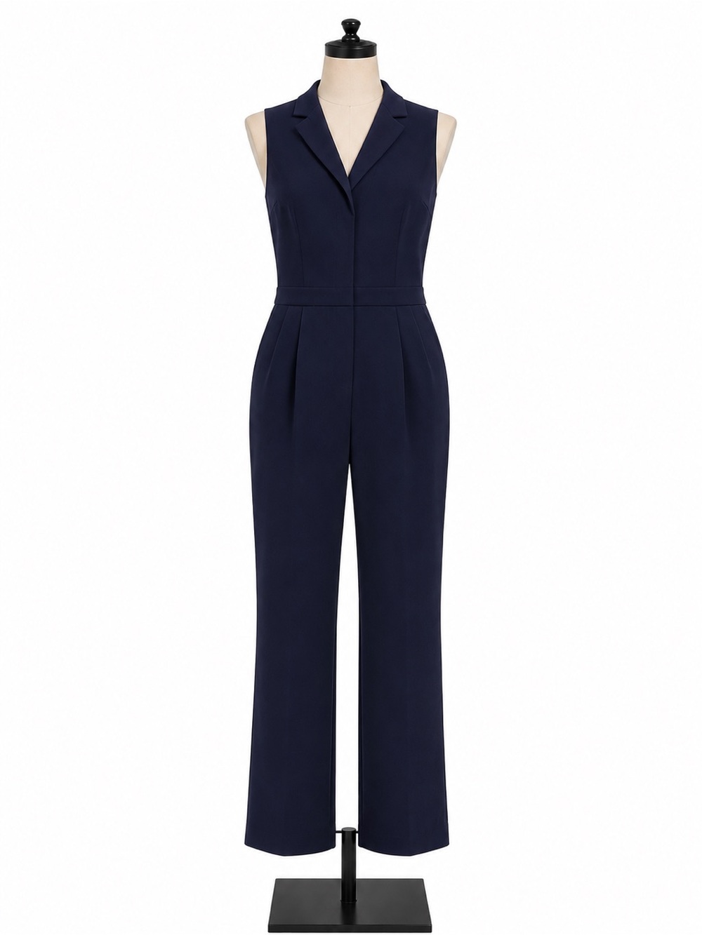 Trina Turk Sleeveless Navy Tailored Jumpsuit